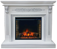 Каминокомплект Эльба люкс белая